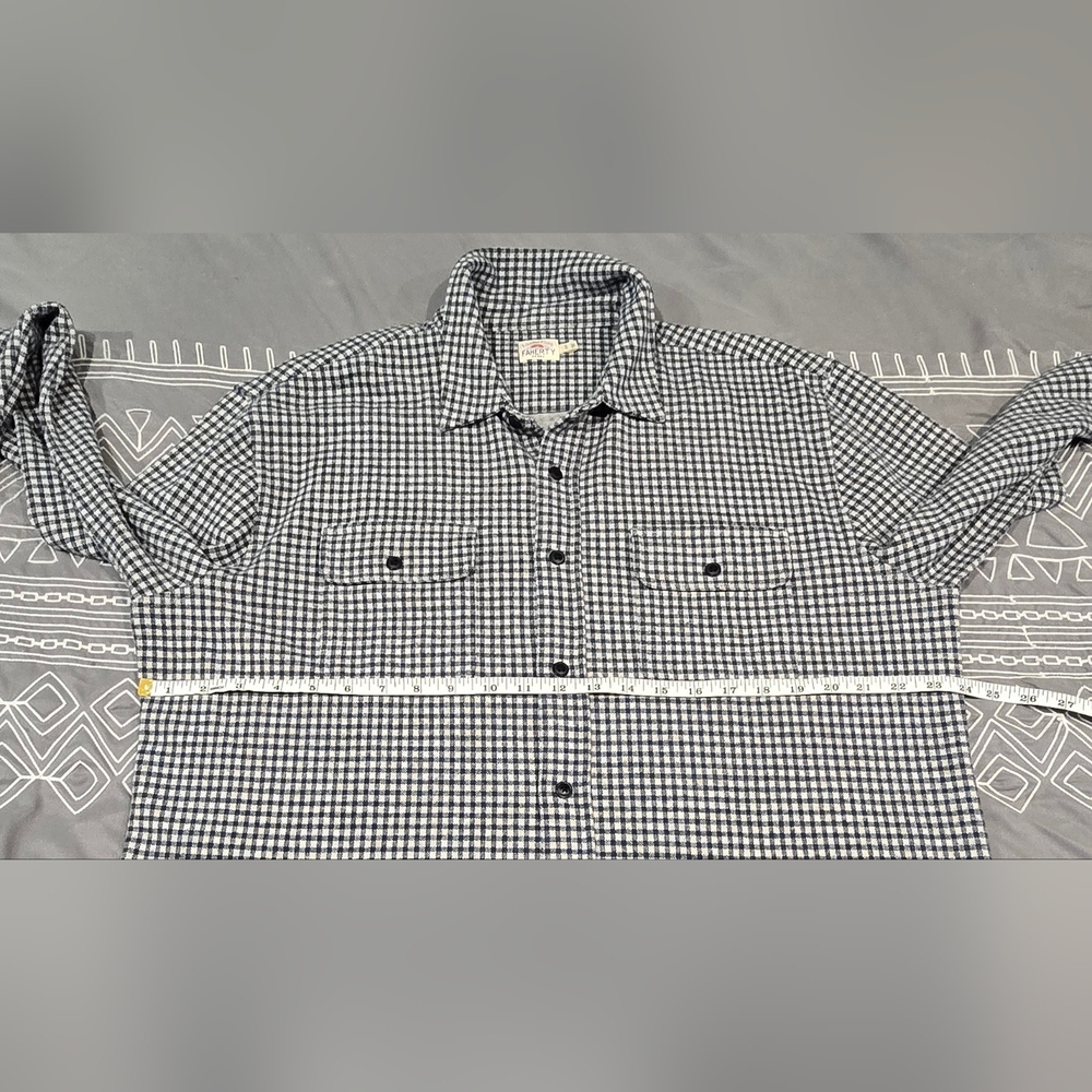 Faherty Men's Legend Sweater Shirt In Encinitas Gingham Size XL - Picture 5 of 6